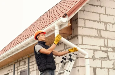 Pose et remplacement de gouttières au Bailleul